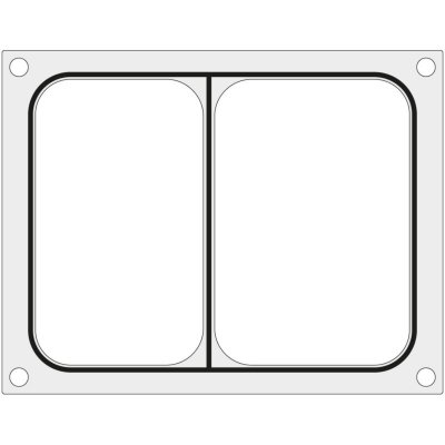 Matryca forma do zgrzewarek MCS na tackę dwudzielną 227x178 mm - Hendi 805466