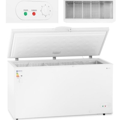 Zamrażarka skrzyniowa zamykana na klucz 4 kosze 459 l -12 do -28 C 135 W