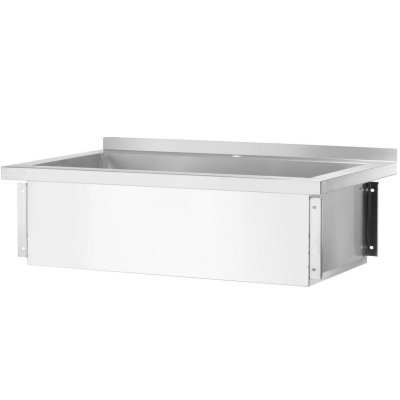 Basen zlew gastronomiczny jednokomorowy Budget Line STAL 1000 x 600 x 850 cm - Hendi 811023