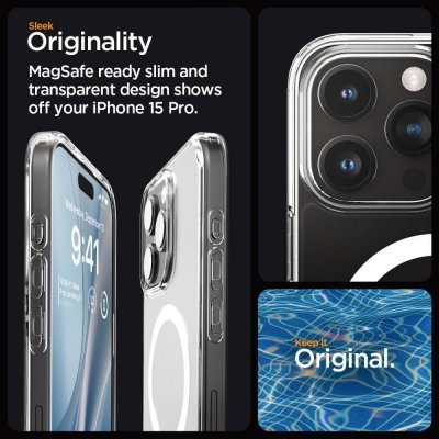 Etui Ultra Hybrid Mag z MagSafe na iPhone 15 Pro przezroczyste