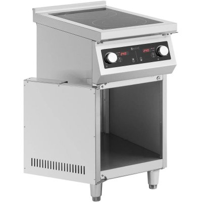 Kuchnia indukcyjna 2 palnikowa wolnostojąca z szafką 400 V 8500 W