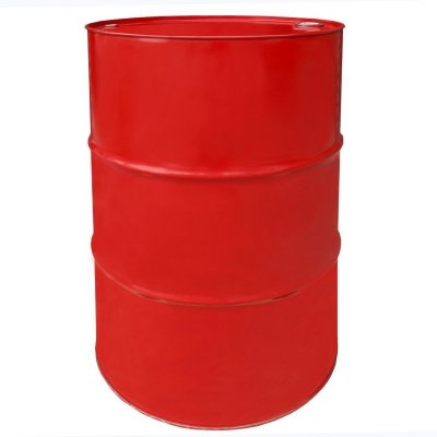 Beczka stalowa metalowa TH 216.5L z rowkami  korki 3/4 i 2 w wieku - CZERWONA MIX