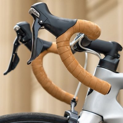 Owijka na kierownicę rowerową z PU wzór Velour - szara