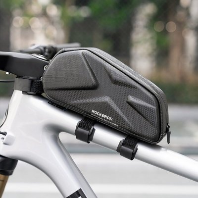 Torba rowerowa usztywniana wodoodporna na ramę 1.4l - czarna