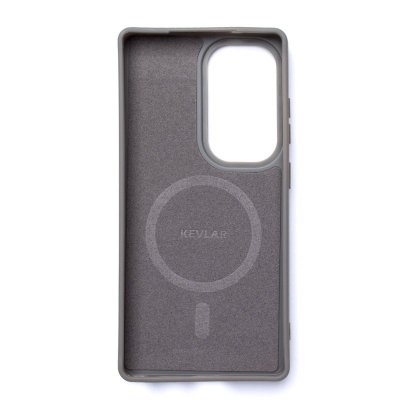 Etui plecki na Samsung Galaxy S25 Carbon Fibre Case z MagSafe - szara