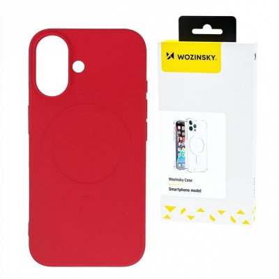 Etui pokrowiec na Samsung Galaxy S24 FE Liquid Silicone Case MagSafe - czerwone