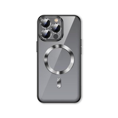 Etui pokrowiec na Samsung Galaxy S24 FE Electroplated Magsafe - srebrne