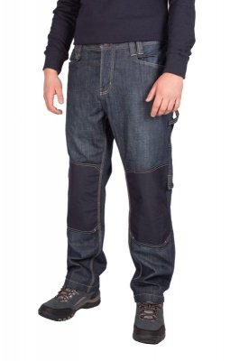 Spodnie robocze jeans męskie z wzmocnieniami -100% bawełna-FIRI : Rozmiar - W30-L30