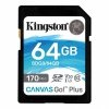 KINGSTON KARTA PAMIĘCI SD 64GB CANVAS GO PLUS 170/70MB/S CL10 U3 V30