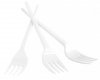 WIDELEC JEDNORAZOWY 17CM OFFICE PRODUCTS BIAŁY PLASTIK 100SZT