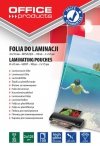 FOLIA DO LAMINOWANIA BŁYSZCZĄCA 65X95MM OFFICE PRODUCTS 125MIC 100 SZT