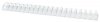 GRZBIET PLASTIKOWY 38MM (350 KARTEK) OFFICE PRODUCTS BIAŁY 50 SZT.
