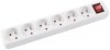PRZEDŁUŻACZ 6 GNIAZD Z UZIEMIENIEM I WYŁĄCZNIKIEM OFFICE PRODUCTS 5M
