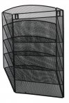 ZESTAW POJEMNIKÓW NA DOKUMENTY 315X440X120MM Q-CONNECT OFFICE SET CZARNY METALOWA SIATKA