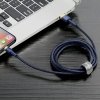 KABEL USB LIGHTNING BASEUS CAFULE 1.5A 2M (ZŁOTO-GRANATOWY)