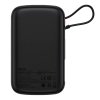 Powerbank Baseus Qpow Pro z kablem USB-C, USB-C, USB, 10000mAh, 22.5W (czarny)