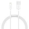 Kabel USB do Lightning Baseus Superior Series, 2.4A, 1m (biały)