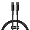 Kabel USB-C do USB-C Baseus Tungsten Gold, 100W,  2m (czarny)