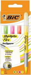 ZAKREŚLACZ BIC HIGHLIGHTER FLEX 950470 MIX*4 PĘDZELEK 1-4MM 4SZT