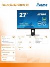 IIYAMA MONITOR 27 CALI PROLITE XUB2763HSU-B1 IPS,100HZ,ECO,3MS,SLIM,HDMI,DP,2X USB3.22X2W,HAS(150MM),TCO,EPEAT