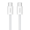 Kabel szybkiego ładowania USB-C do USB-C Baseus Superior 2 100W 1m (biały)
