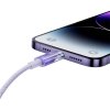 KABEL SZYBKO ŁADUJĄCY BASEUS USB-C DO LIGHTNING EXPLORER SERIES 1M, 20W (FIOLETOWY)