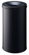 KOSZ NA ŚMIECI OKRĄGŁY Z GŁOWICĄ GAŚNICZĄ 60L DURABLE SAFE 330701 CZARNY