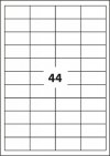 ETYKIETY SAMOPRZYLEPNE 48.5X25.4MM D.RECT BIAŁE 100ARK*44SZT