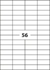 ETYKIETY SAMOPRZYLEPNE 52.5X21.2MM D.RECT BIAŁE 100ARK*56SZT