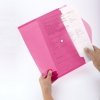 TECZKA KOPERTOWA NA ZATRZASK A4 D.RECT 5530 TRANSPARENTNA RÓŻOWA PP