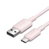Kabel USB 2.0 A do USB-C 3A Vention CTQPH 2M (różowy)