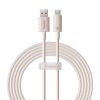 Kabel szybko ładujący Baseus USB do USB-C Habitat Series 100W, 2m (różowy)