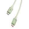 Kabel szybko ładujący Baseus USB-C do USB-C Habitat Series 100W, 1m (zielony)