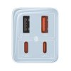 Ładowarka sieciowa Baseus GaN6 Pro, 2xUSB-C + 2xUSB, 65W (niebieska)