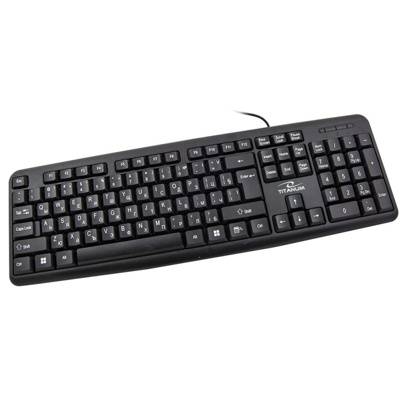 TITANUM KLAWIATURA PRZEWOD. STANDARDOWA USB BG