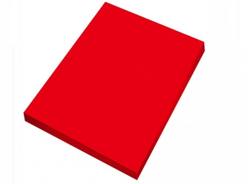 PAPIER KSERO CZERWONY A4 80g - 100 kartek sztuk
