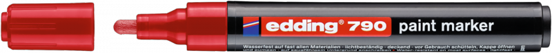 MARKER OLEJOWY EDDING 790 CZERWONY 2-3MM