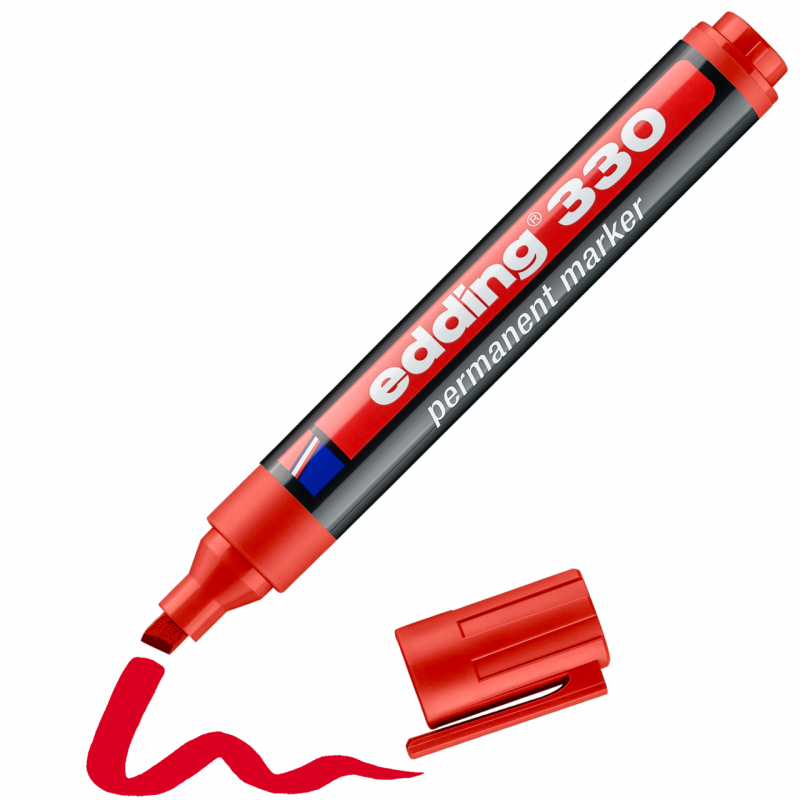 MARKER PERMANENTNY EDDING 330 CZERWONY 1-5MM