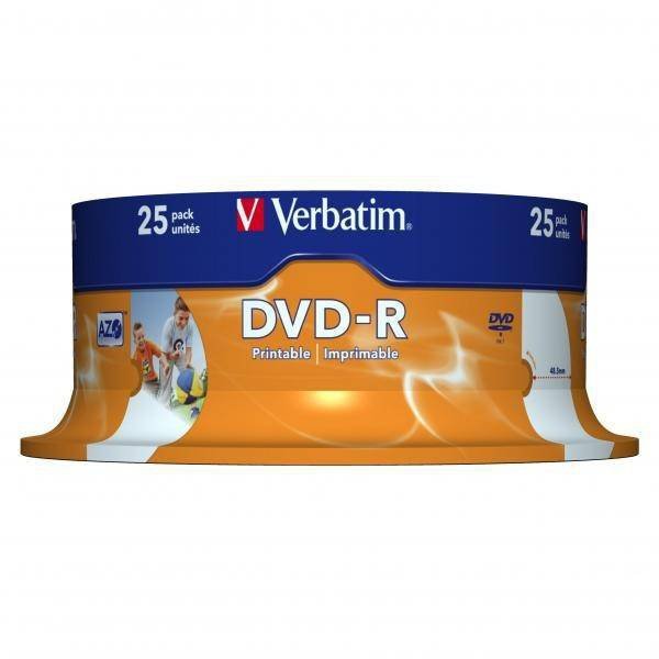 PŁYTA DVD-R 4,7GB 16X VERBATIM DATALIFE PLUS 43538 CAKE 25 SZT.