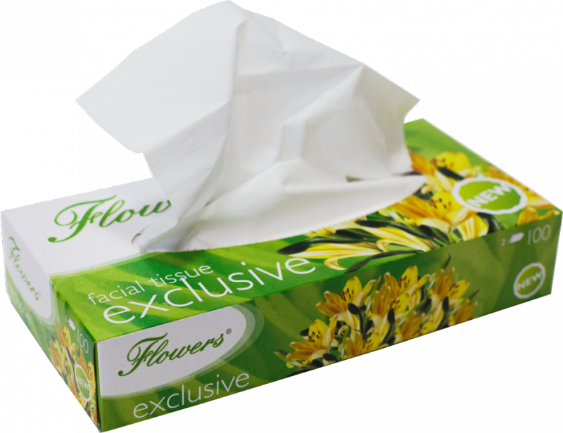 CHUSTECZKI UNIWERSALNE DWUWARSTWOWE FLOWERS EXCLUSIVE FLEX2W100 BIAŁE 100 LISTKÓW
