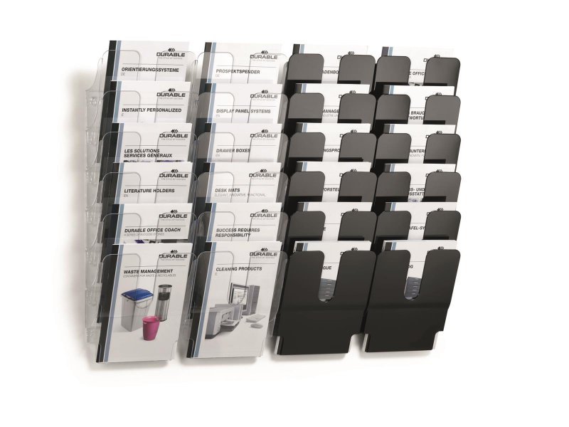 ZESTAW POJEMNIKÓW NA DOKUMENTY A4 DURABLE FLEXIPLUS 1700014061 CZARNY 6SZT