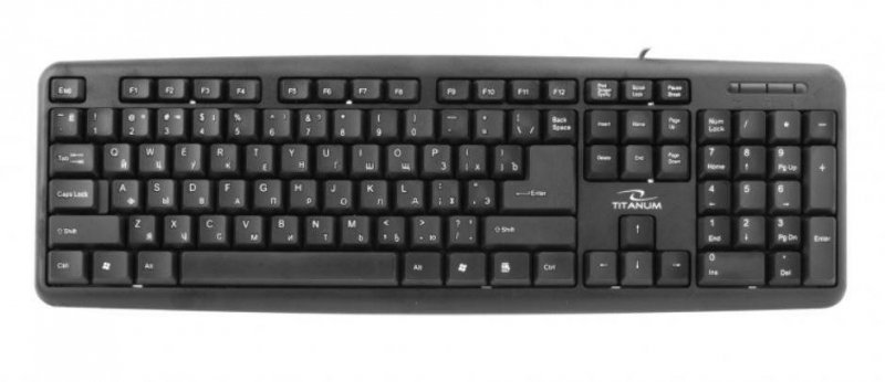 TITANUM KLAWIATURA STANDARDOWA TKR101 USB ROSYJSKA CZCIONKA