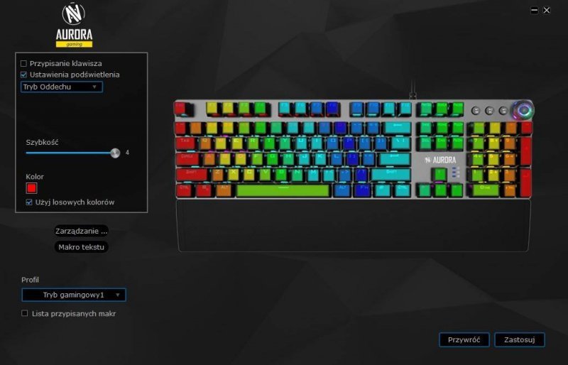 IBOX KLAWIATURA AURORA K-4 GAMING