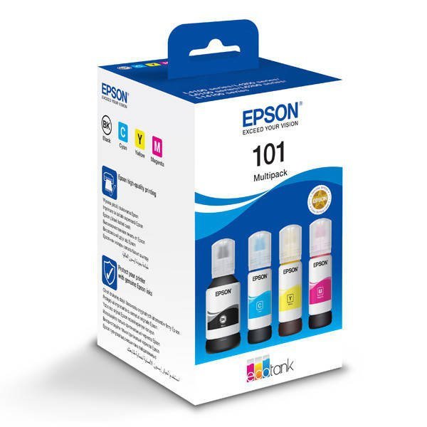 TUSZ ORYGINALNY EPSON ECOTANK C13T03V64A CMYK 7500 + 3X 6000 STRON