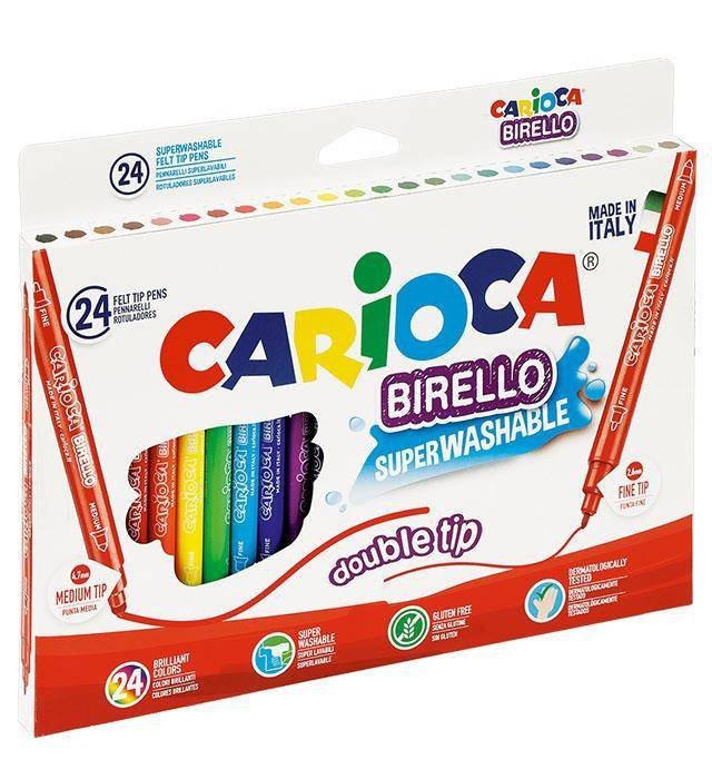 FLAMASTRY DWUSTRONNE CARIOCA 41521 BIRELLO 160-1464 MIX*24SZT