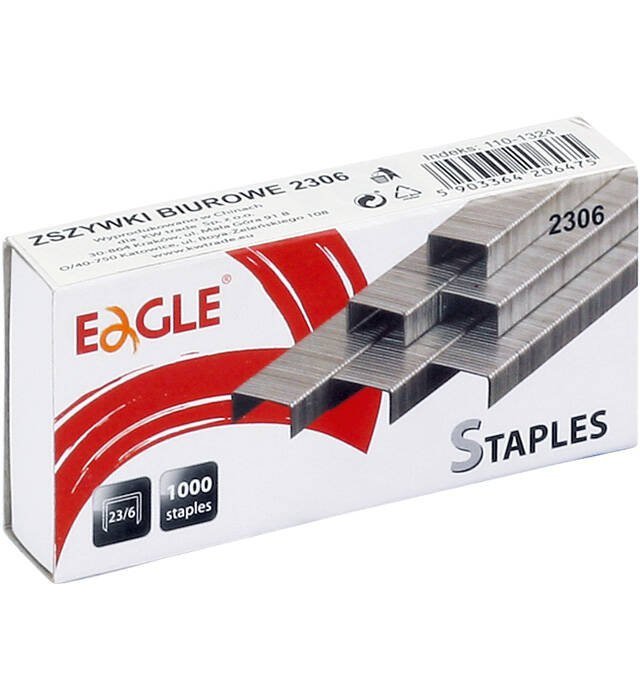 ZSZYWKI EAGLE 23/6 110-1324 DO 30 KART 1000SZT