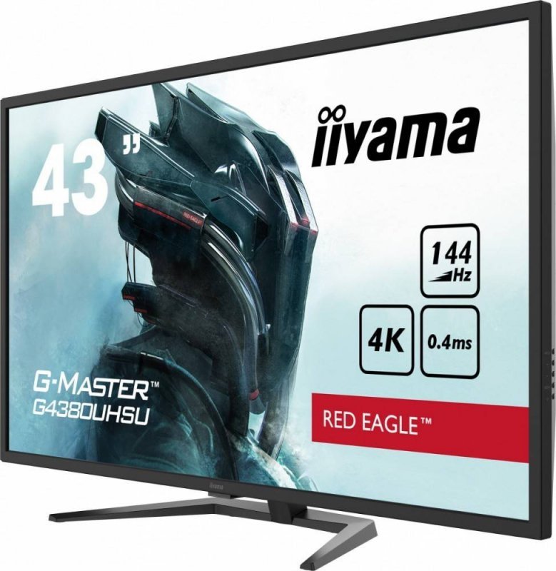 IIYAMA MONITOR 43 CALE G4380UHSU-B1 4K, VA, 2XHDMI, DP, 0,4MS, 550CD/M2, USB3.0