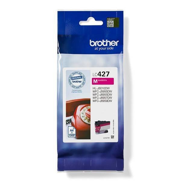 BROTHER ORYGINALNY INK / TUSZ LC-427M, MAGENTA, 1500S, BROTHER MFC-J5955DW, MFC-J6955DW