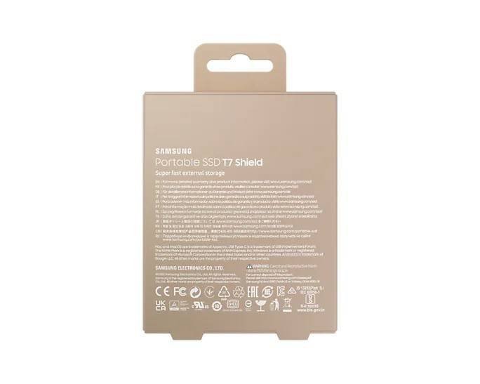 SAMSUNG DYSK SSD T7 SHIELD 1TB USB 3.2, BEŻOWY