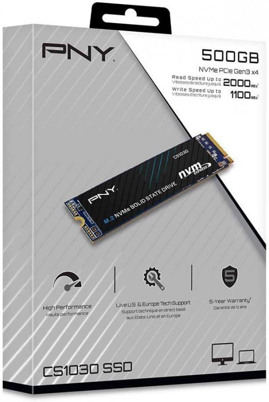 PNY DYSK SSD CS1030 500GB M.2 2280